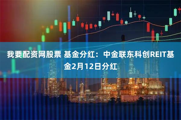 我要配资网股票 基金分红：中金联东科创REIT基金2月12日分红